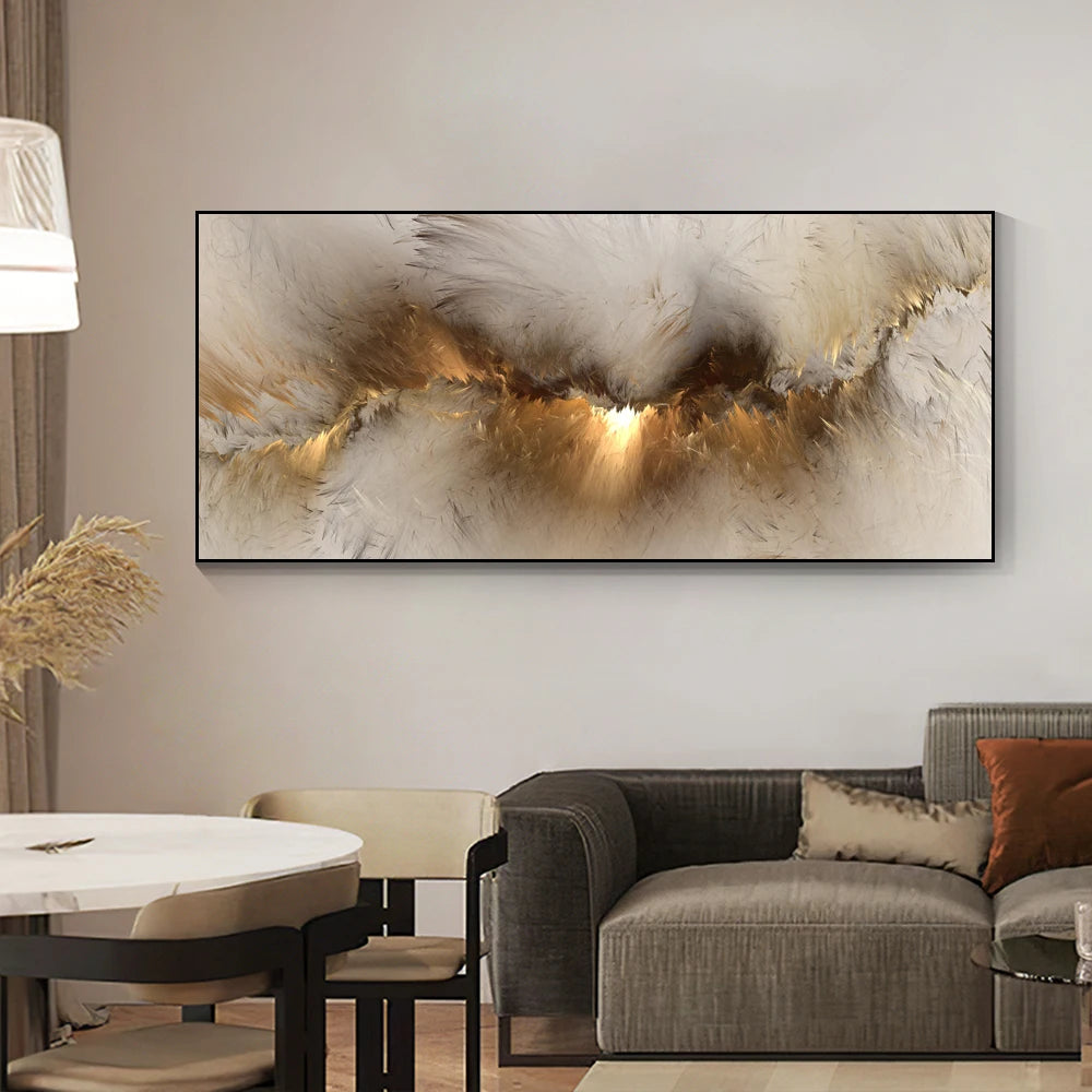 modern colorful abstract wall print, light color